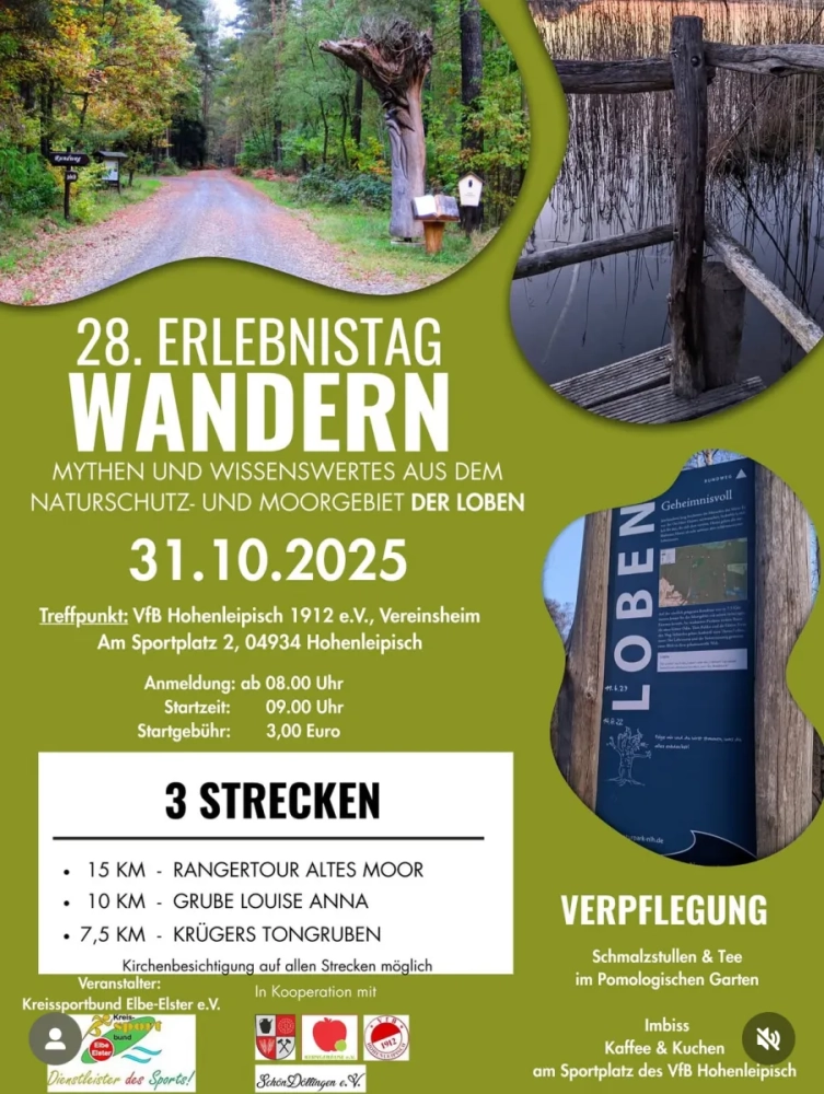 28. Erlebnistag Wandern in Hohenleipisch – Rekordbeteiligung und bestes Wetter